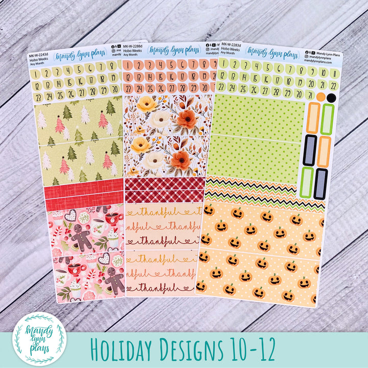 Whole Year Bundle || 3 Design Options || 12 Any Month Kits || Hobonichi Weeks