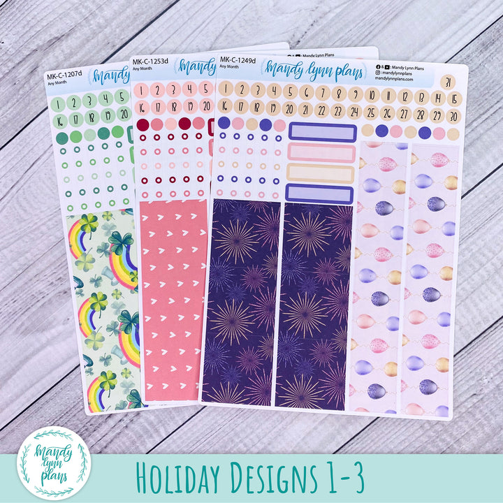 Whole Year Bundle || 3 Design Options || 12 Any Month Kits || Hobonichi Cousin