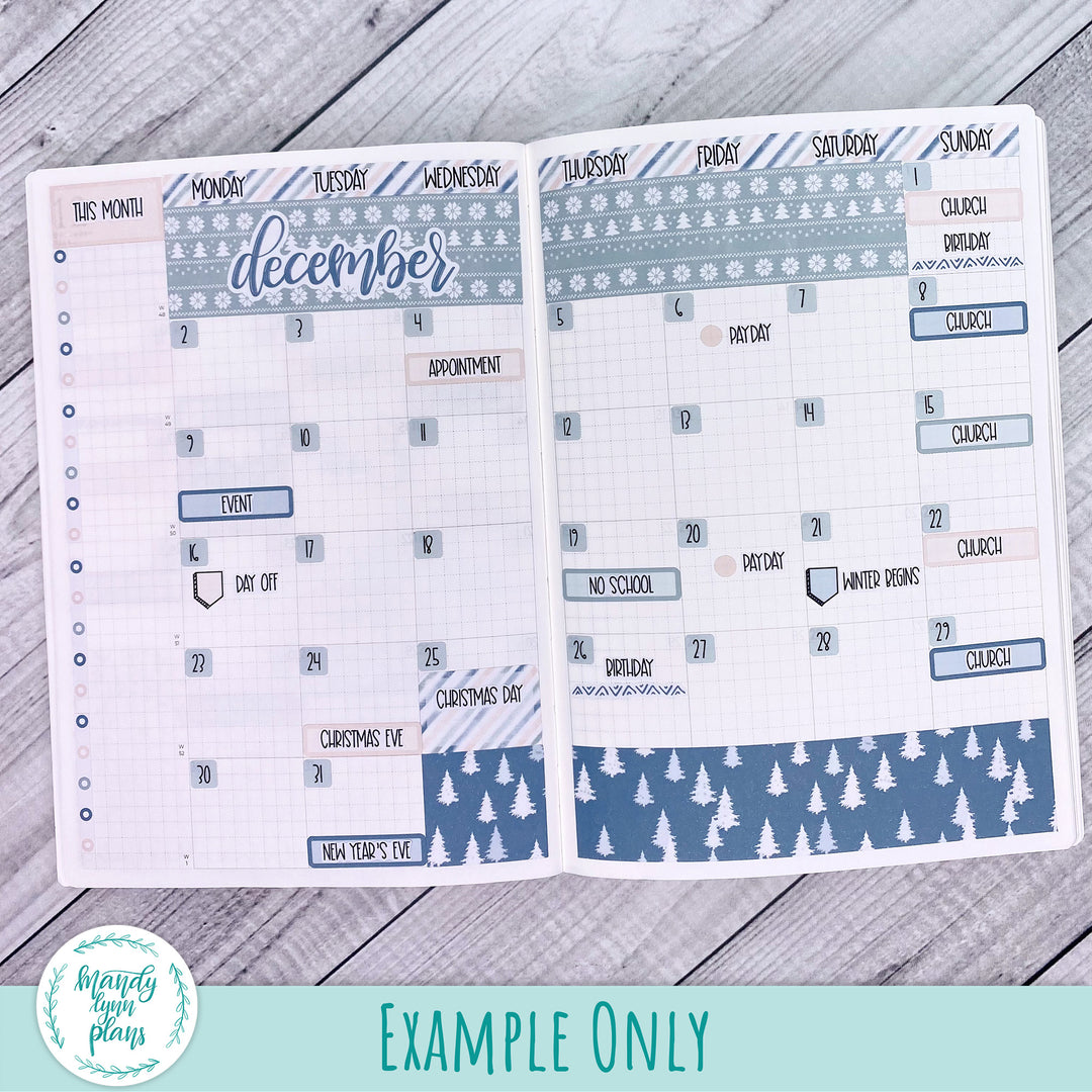 December 2024 Common Planner Monthly Kit || Winter Wonderland || 291