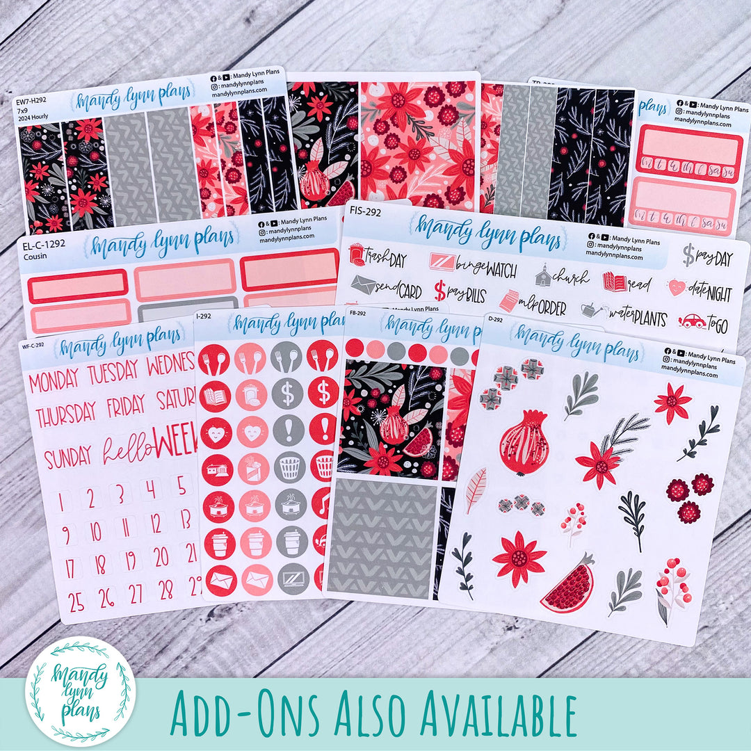 December 2024 Common Planner Monthly Kit || Winter Flora || 292