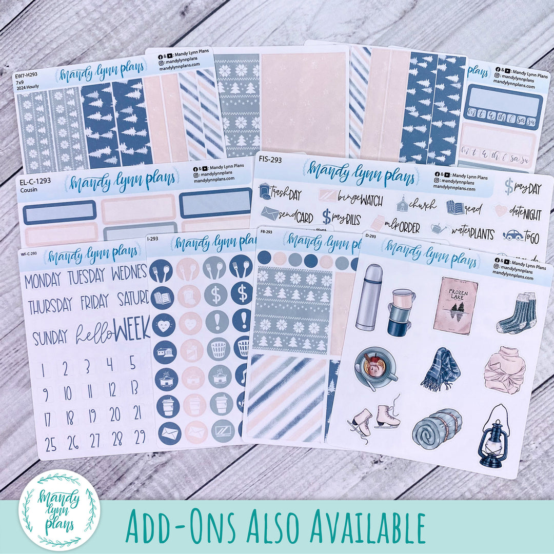 A5, B6, N1 & N2 Common Planner Weekly Kit || Frozen Lake || 293