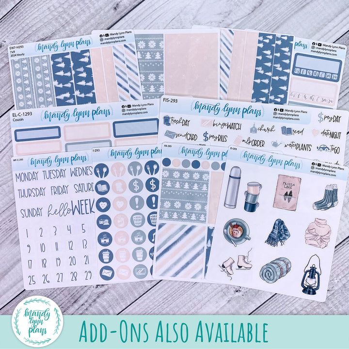 Any Month Common Planner Monthly Kit || Frozen Lake || 293