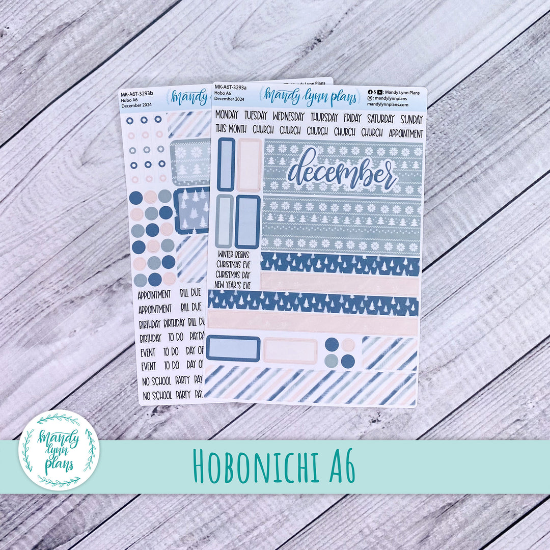 Hobonichi A6 December 2024 Monthly Kit || Frozen Lake || MK-A6T-3293