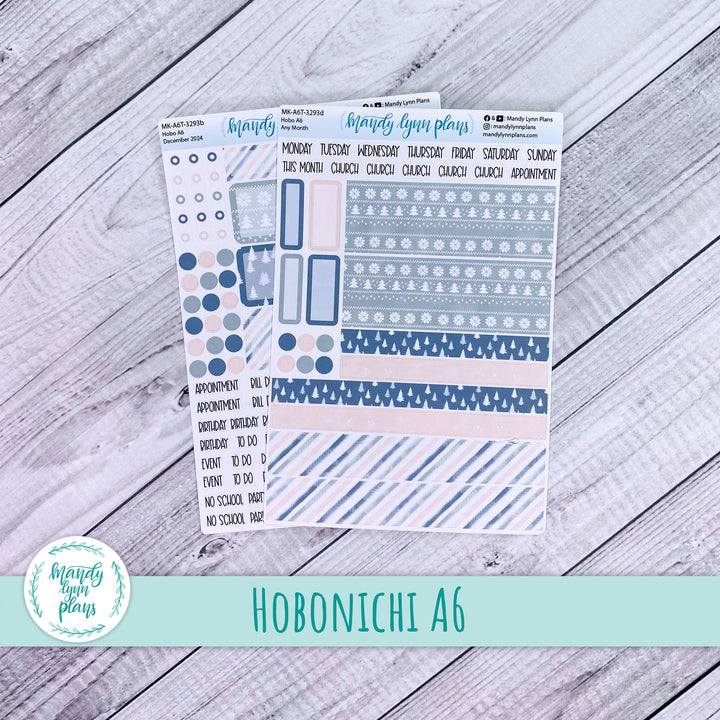 Any Month Hobonichi A6 Monthly Kit || Frozen Lake || MK-A6T-3293