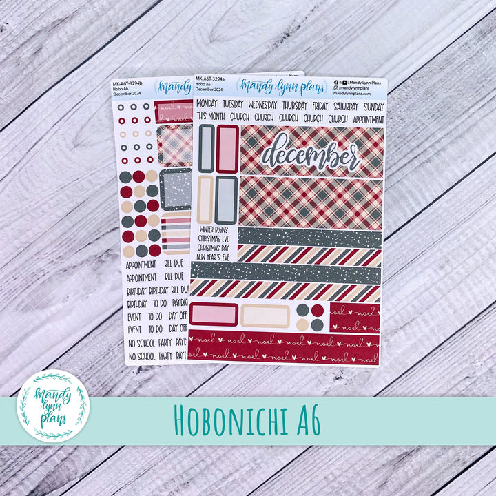 Hobonichi A6 December 2024 Monthly Kit || Noel || MK-A6T-3294