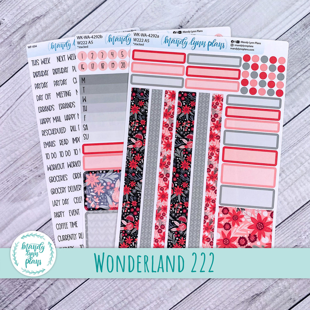 2024  Wonderland 222 Weekly Kit || Winter Flora || 292