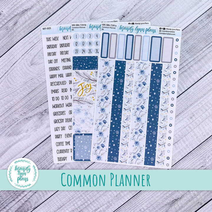 A5, B6, N1 & N2 Common Planner Weekly Kit || Winter Wonderland || 291