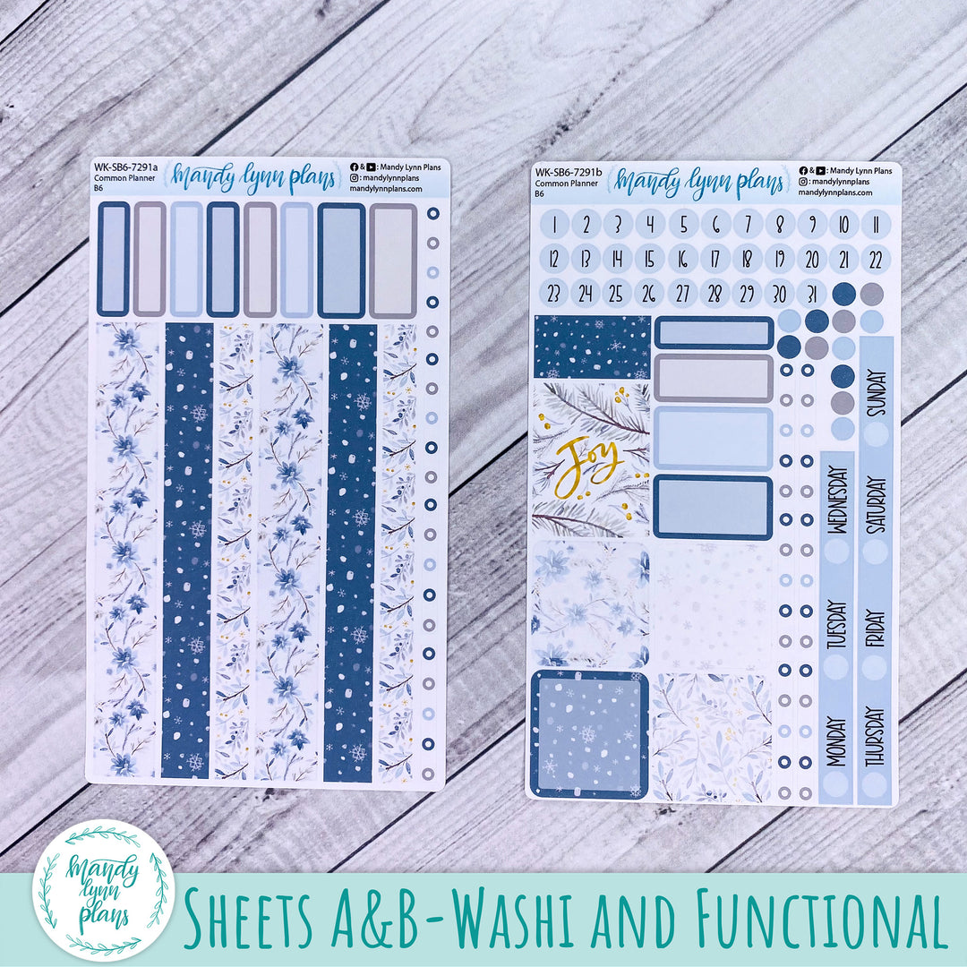 A5, B6, N1 & N2 Common Planner Weekly Kit || Winter Wonderland || 291