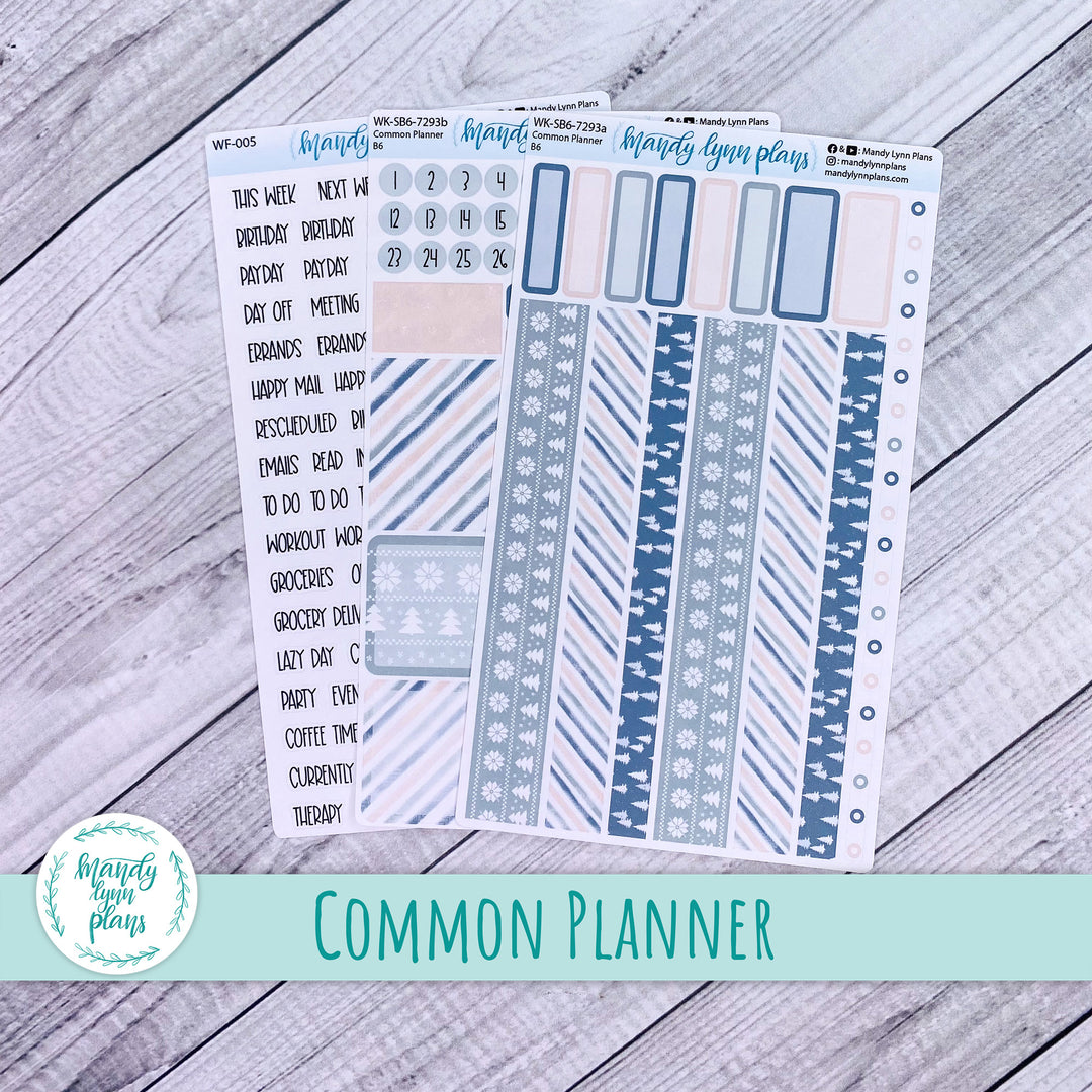 A5, B6, N1 & N2 Common Planner Weekly Kit || Frozen Lake || 293