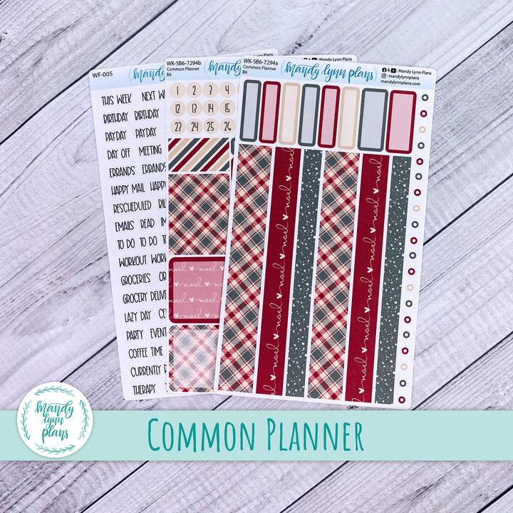 A5, B6, N1 & N2 Common Planner Weekly Kit || Noel || 294