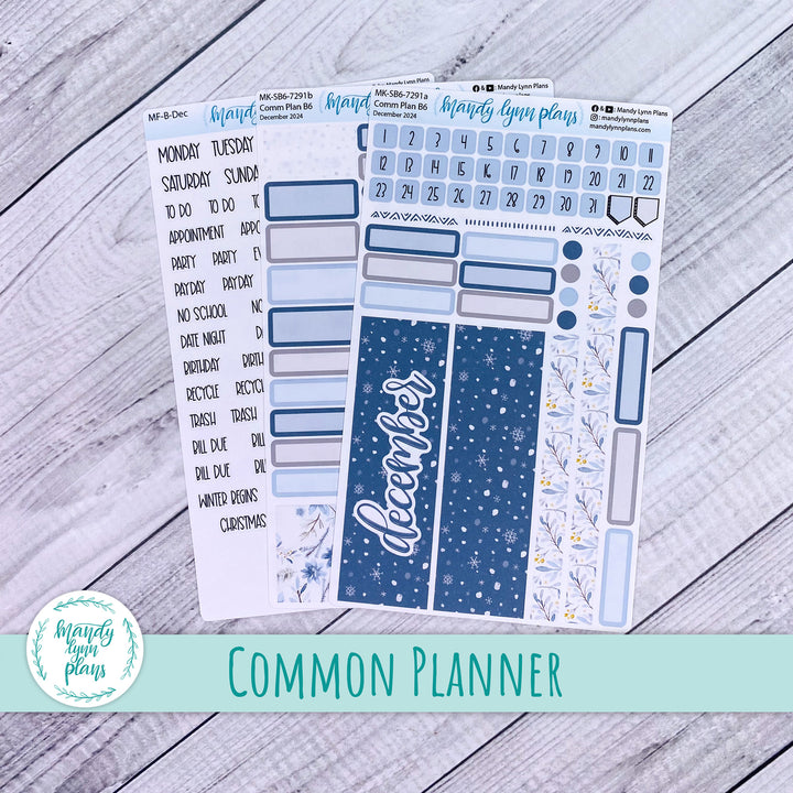 December 2024 Common Planner Monthly Kit || Winter Wonderland || 291