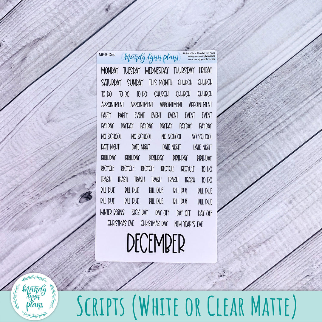 December 2024 Common Planner Monthly Kit || Frozen Lake || 293