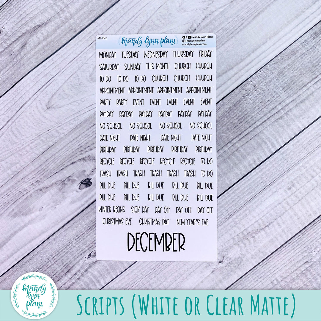 EC 7x9 December Monthly Kit || Winter Wonderland || MK-EC7-291