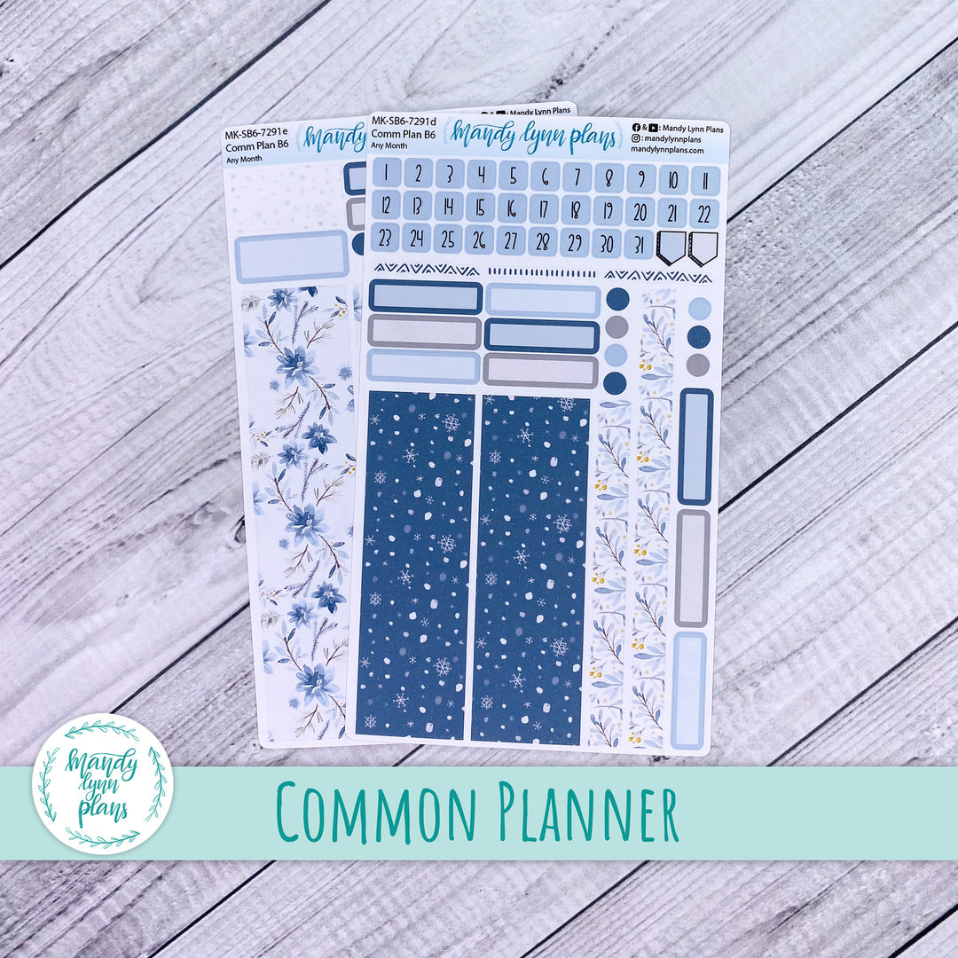 Any Month Common Planner Monthly Kit || Winter Wonderland || 291