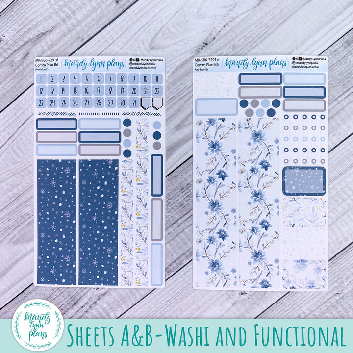 Any Month Common Planner Monthly Kit || Winter Wonderland || 291