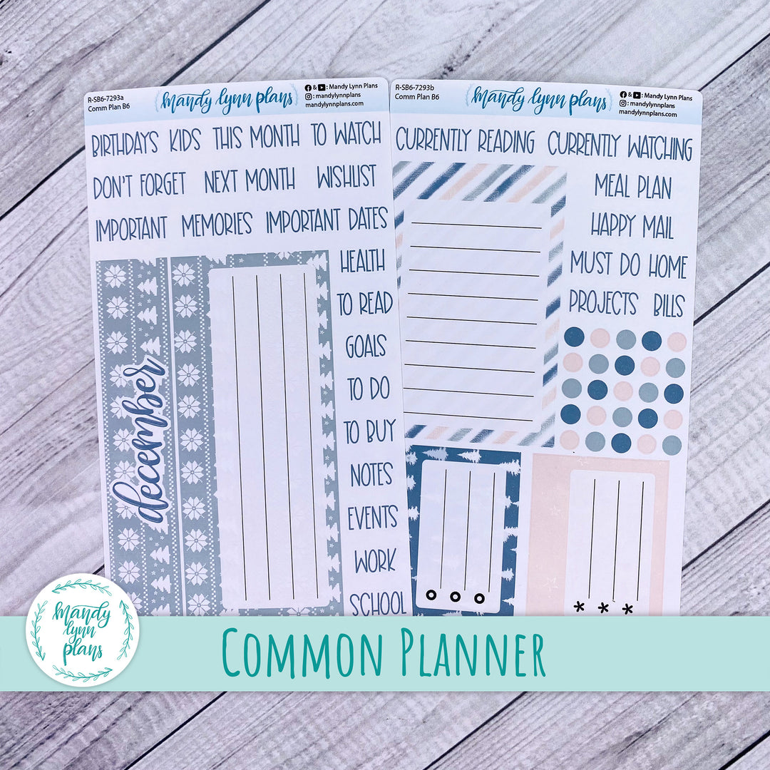 December Common Planner Dashboard || Frozen Lake || 293