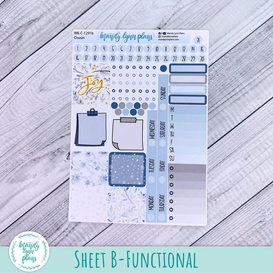 Hobonichi Cousin Weekly Kit || Winter Wonderland || WK-C-1291