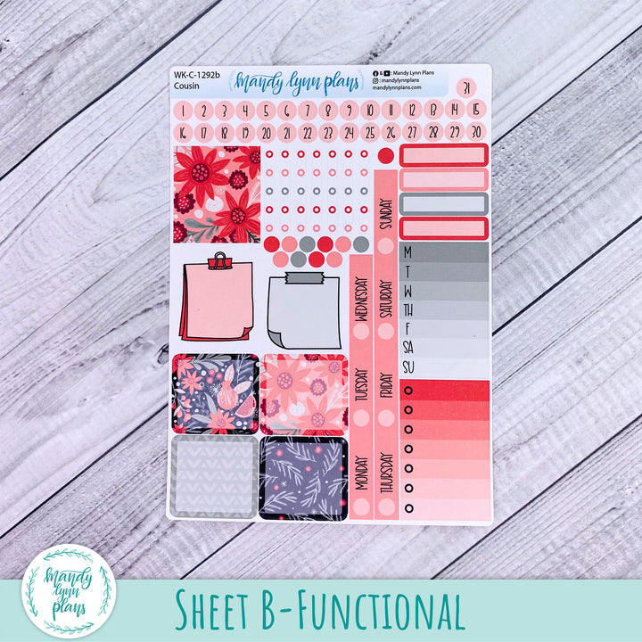 Hobonichi Cousin Weekly Kit || Winter Flora || WK-C-1292