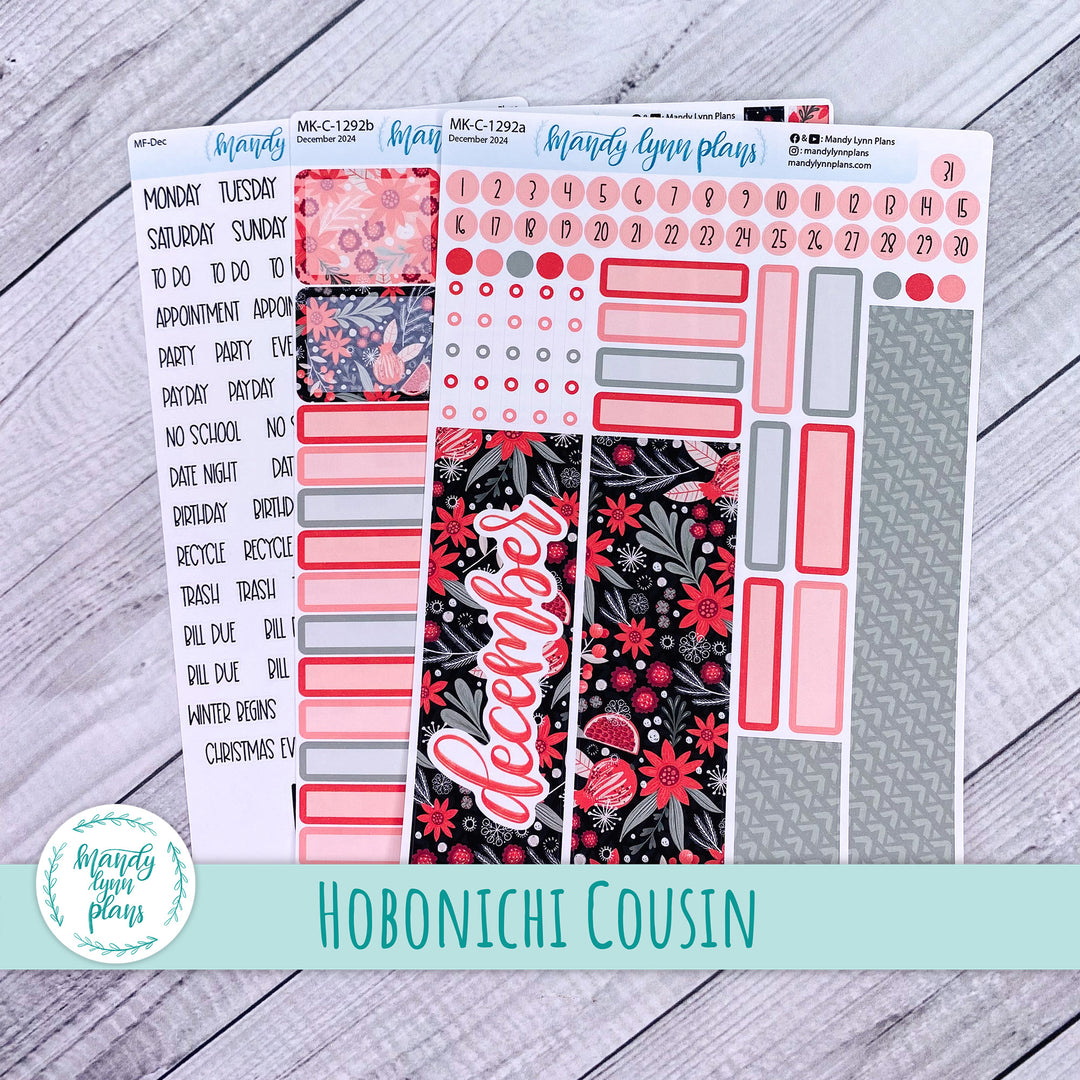 Hobonichi Cousin December 2024 Monthly || Winter Flora || MK-C-1292