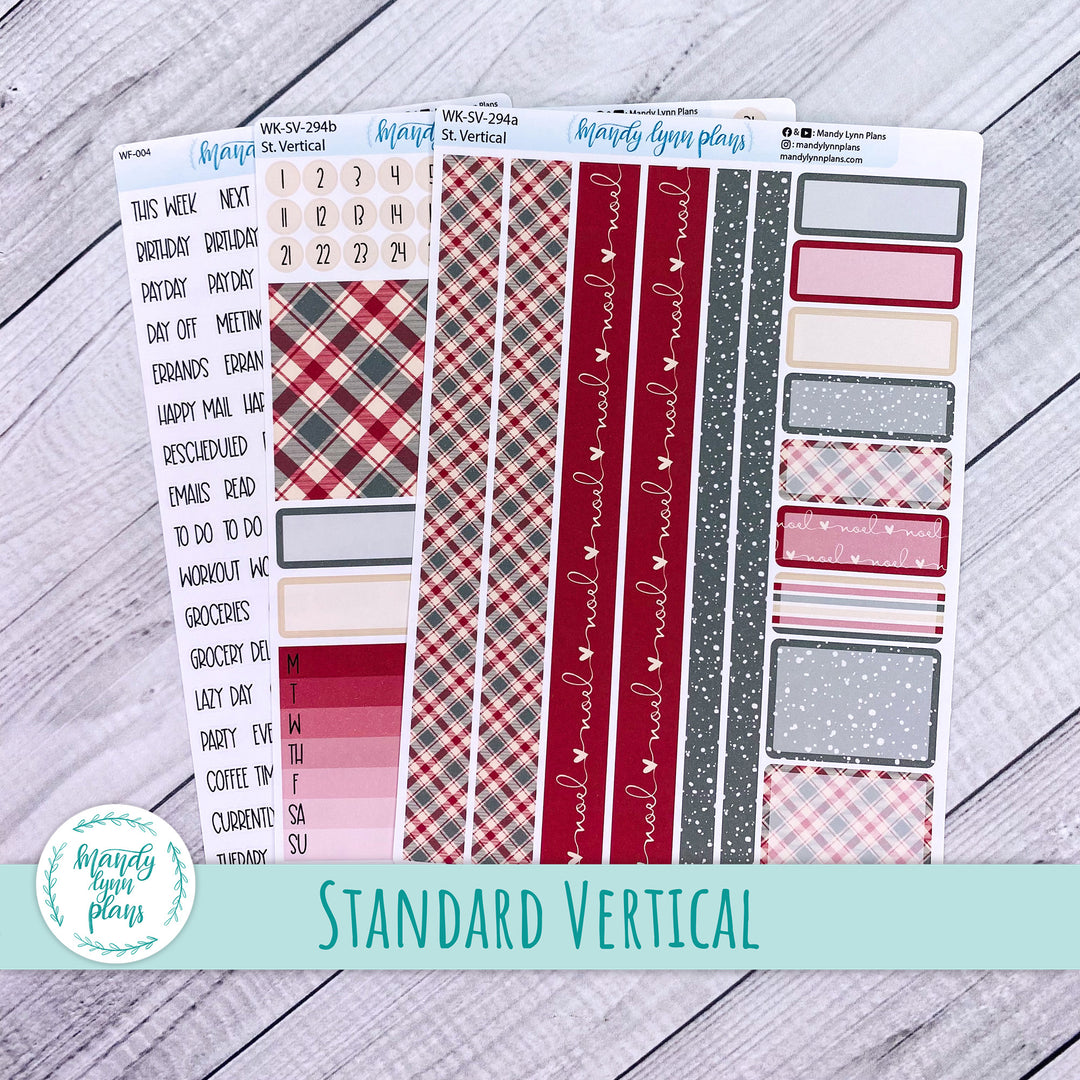 Standard Vertical Weekly Kit || Noel || WK-SV-294