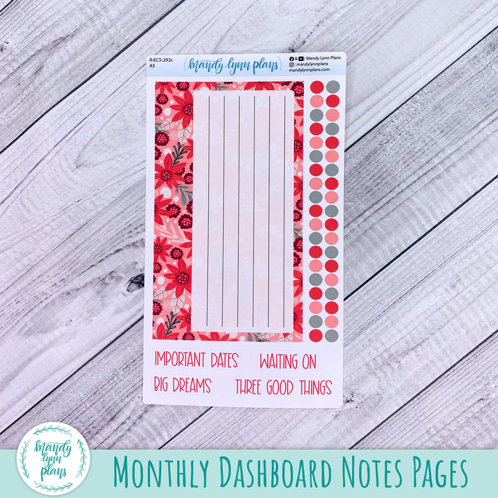 December EC A5 Dashboard Kit || Winter Flora || R-EC5-292