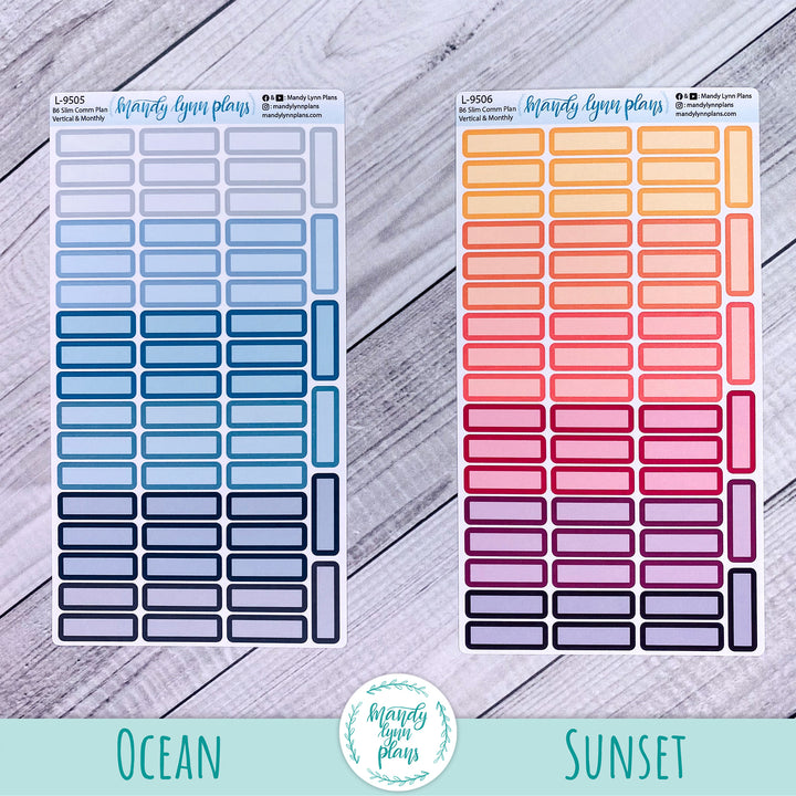 B6 Slim Common Planner || Skinny Labels