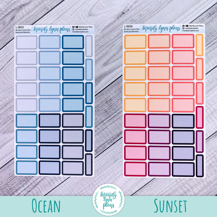 B6 Slim Common Planner || Large Labels