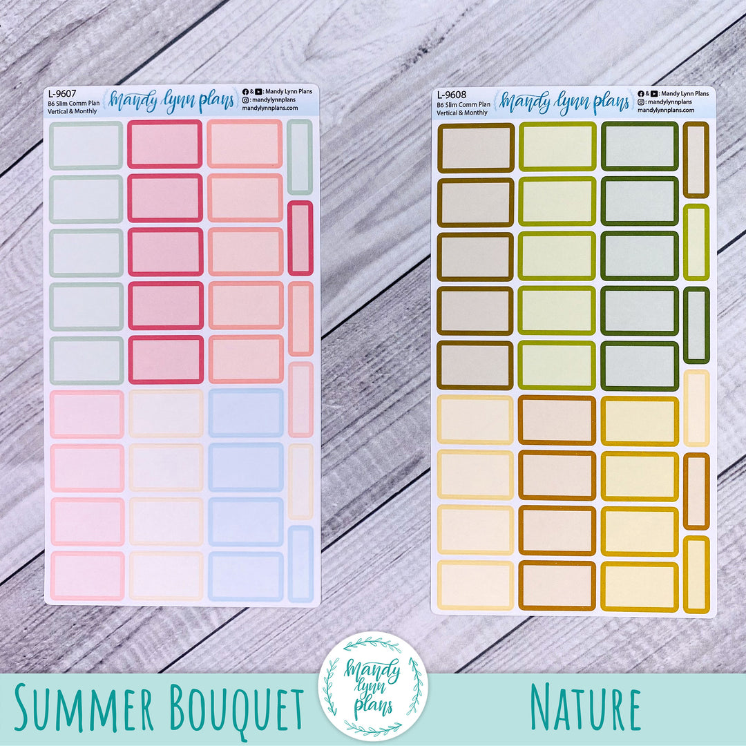 B6 Slim Common Planner || Large Labels