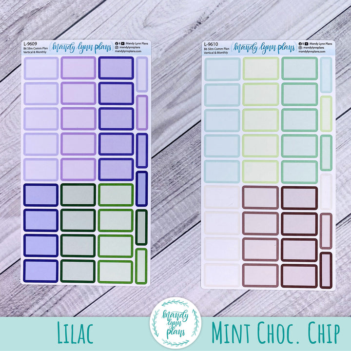 B6 Slim Common Planner || Large Labels