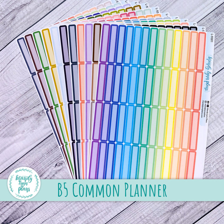 B5 Common Planner || Skinny Labels