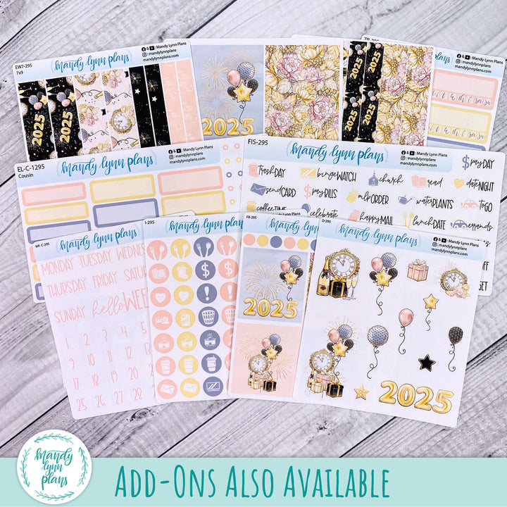 A5 Plans by Just Scribble Daily Kit || New Year's Party || DL-A5P-295