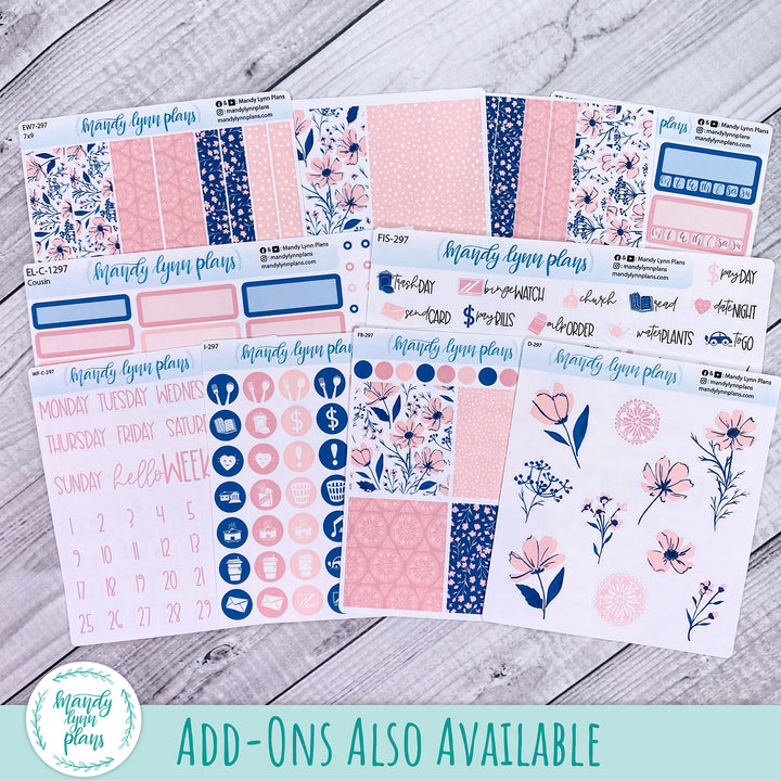 Any Month Hobonichi A6 Monthly Kit || Dainty Floral || MK-A6T-3297