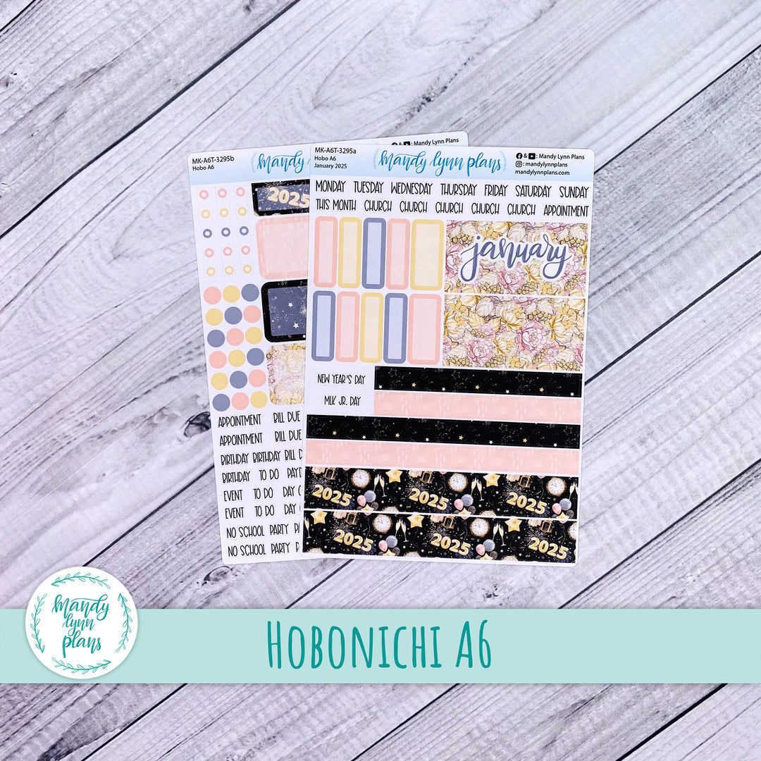 Hobonichi A6 January 2025 Monthly Kit || New Year's Party || MK-A6T-3295