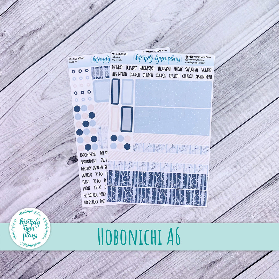 Any Month Hobonichi A6 Monthly Kit || Winter Forest || MK-A6T-3296