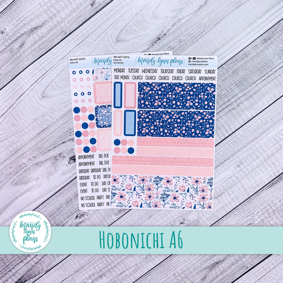 Any Month Hobonichi A6 Monthly Kit || Dainty Floral || MK-A6T-3297