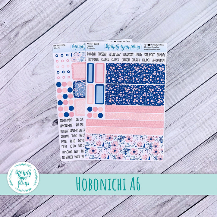 Any Month Hobonichi A6 Monthly Kit || Dainty Floral || MK-A6T-3297