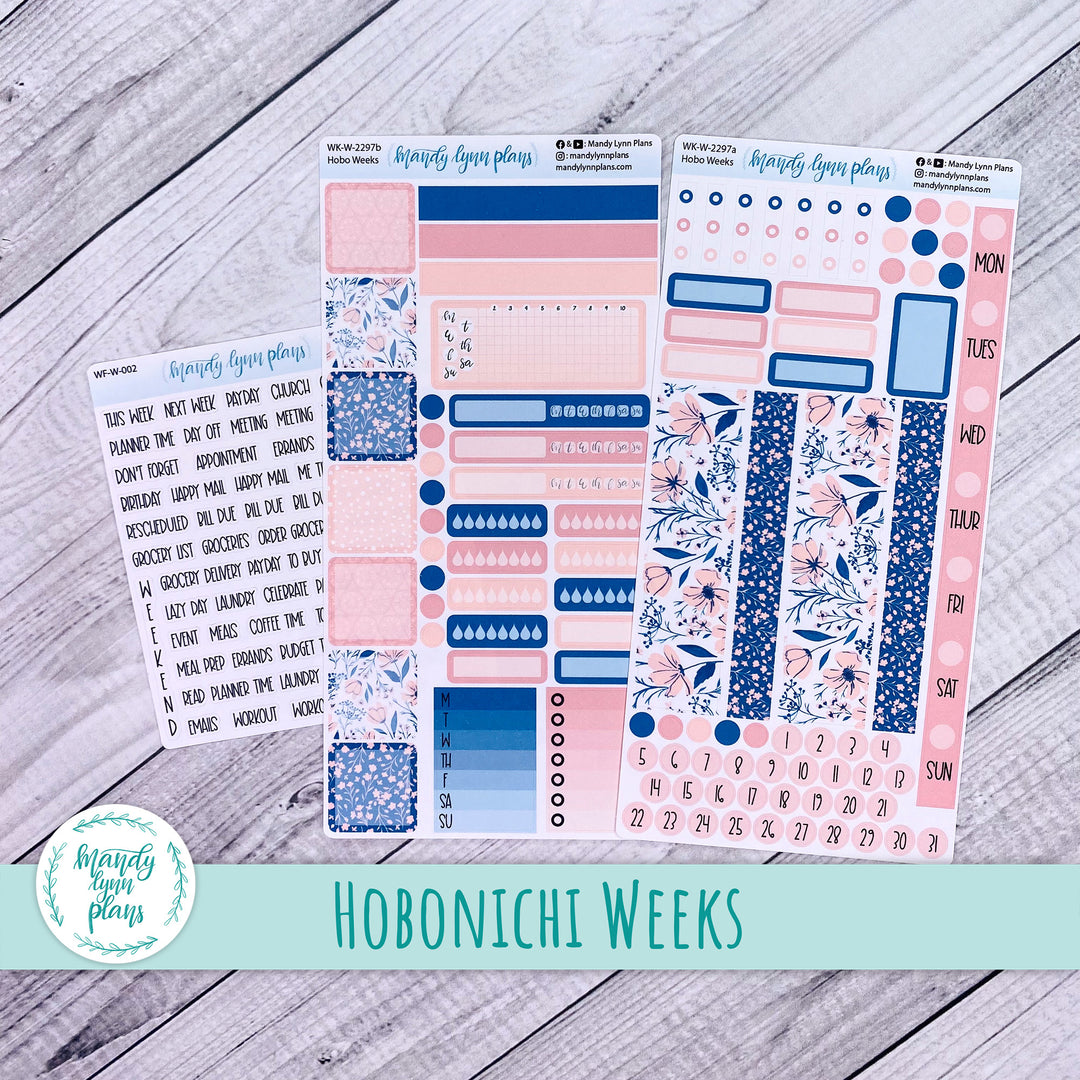 Hobonichi Weeks Weekly Kit || Dainty Floral || WK-W-2297