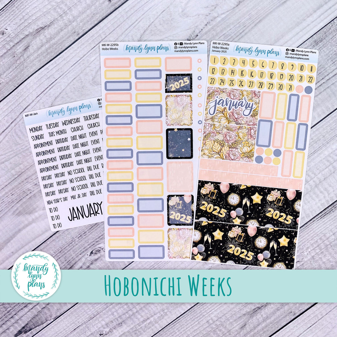 Hobonichi Weeks January 2025 Monthly Kit || New Year's Party || MK-W-2295