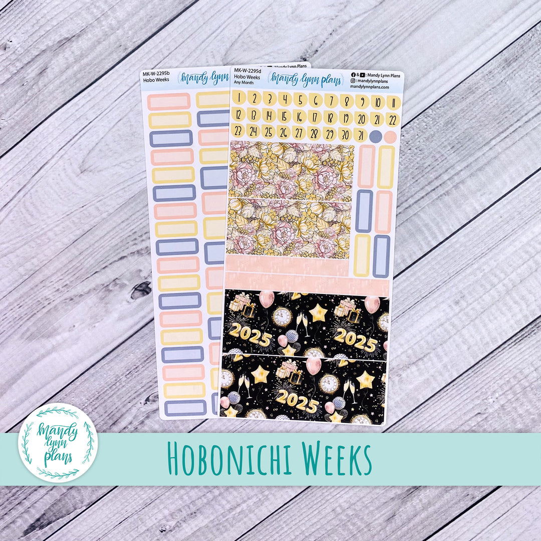 Any Month Hobonichi Weeks Monthly Kit || New Year's Party || MK-W-2295