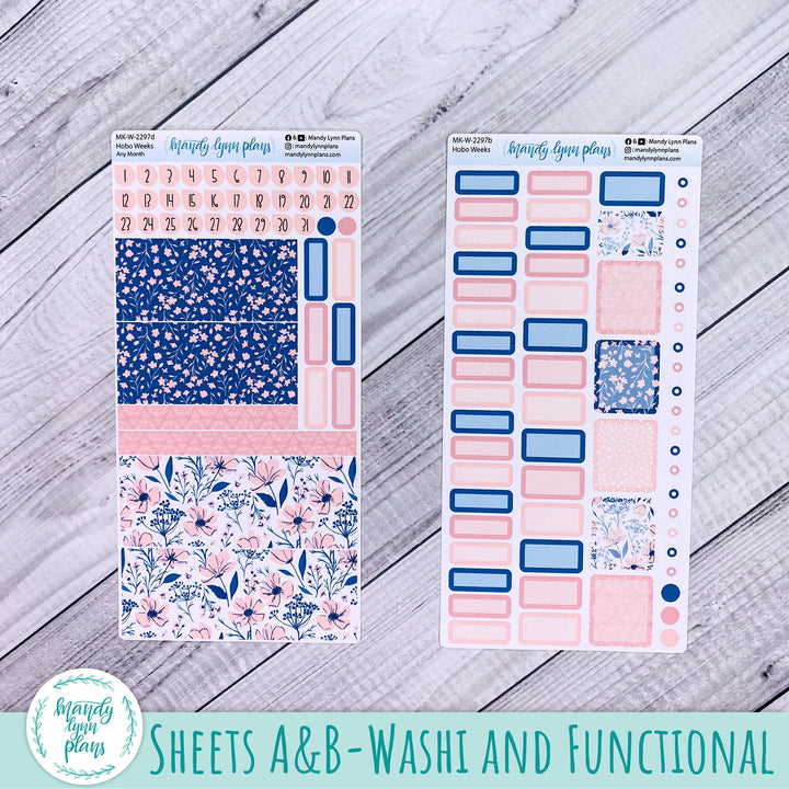 Any Month Hobonichi Weeks Monthly Kit || Dainty Floral || MK-W-2297