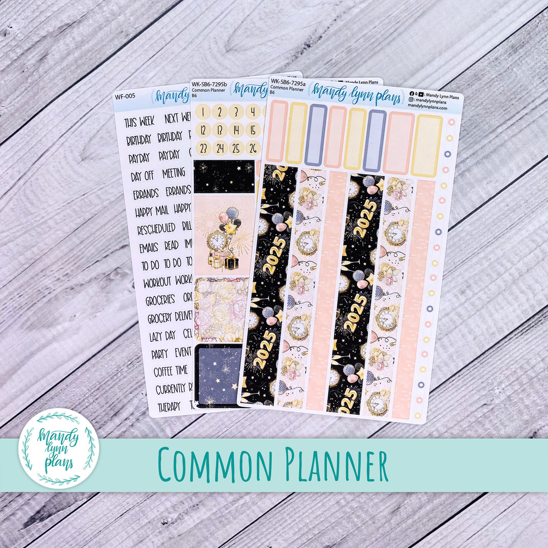 A5, B6, N1 & N2 Common Planner Weekly Kit || New Year's Party || 295