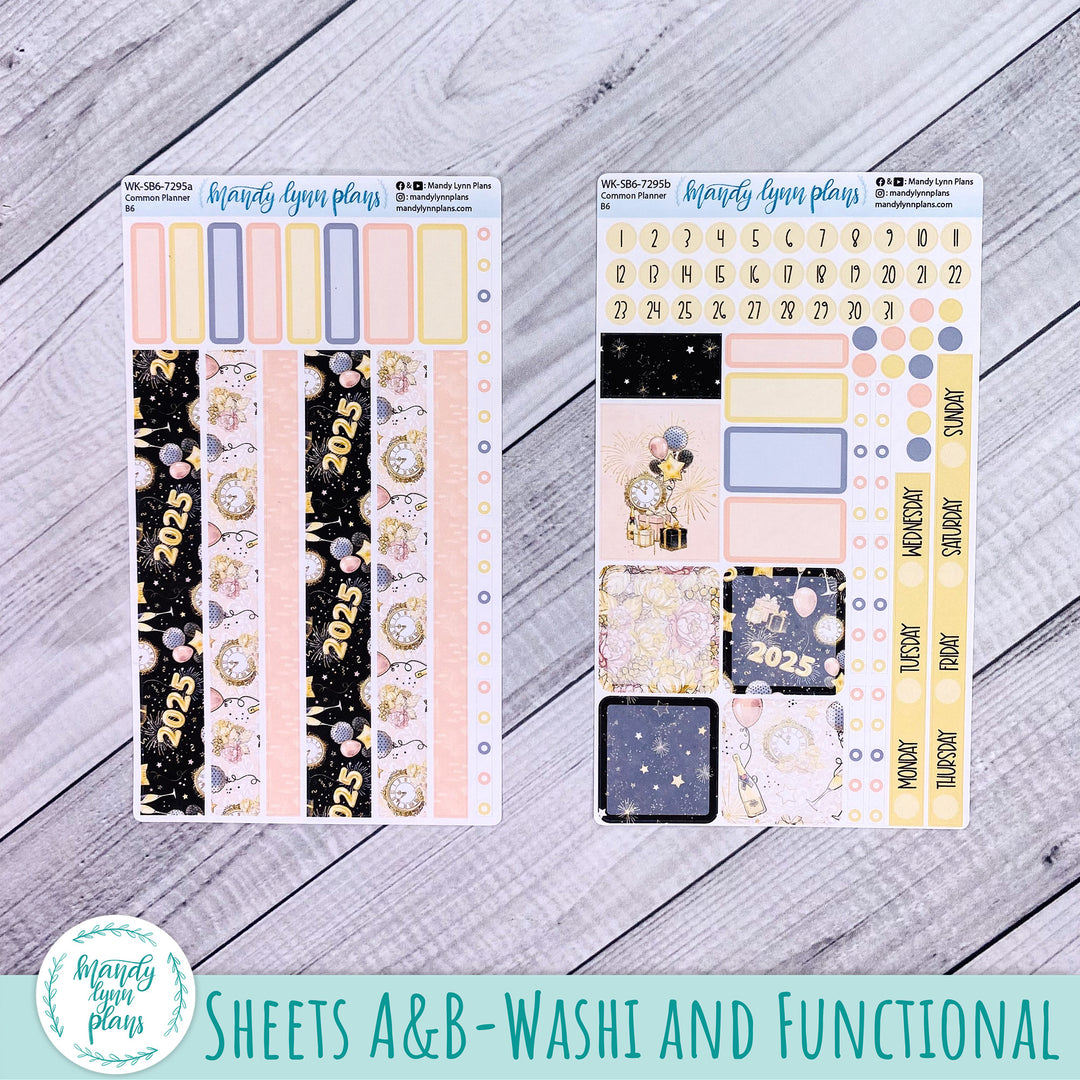 A5, B6, N1 & N2 Common Planner Weekly Kit || New Year's Party || 295