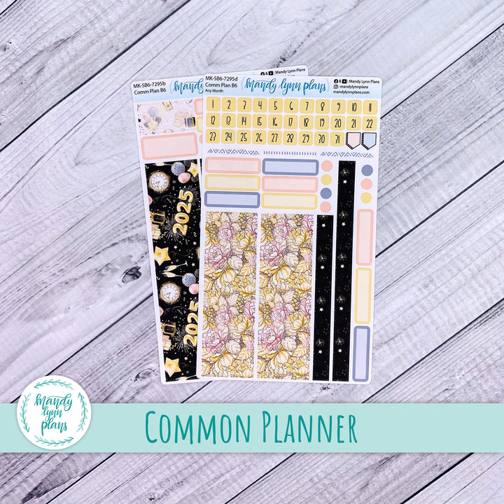 Any Month Common Planner Monthly Kit || New Year's Party || 295