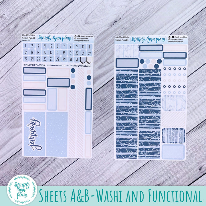 January 2025 Common Planner Monthly Kit || Winter Forest || 296