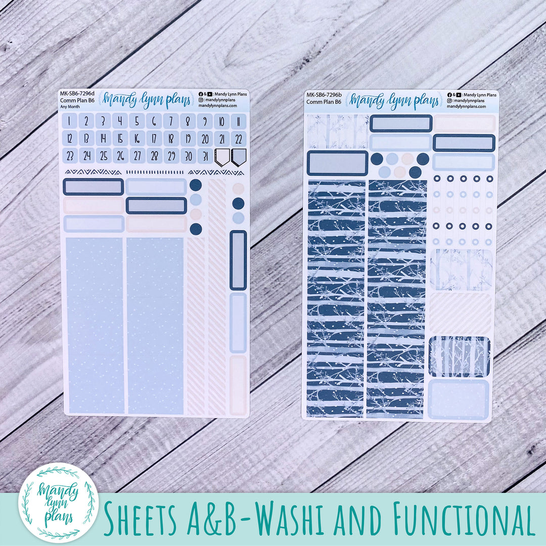 Any Month Common Planner Monthly Kit || Winter Forest || 296