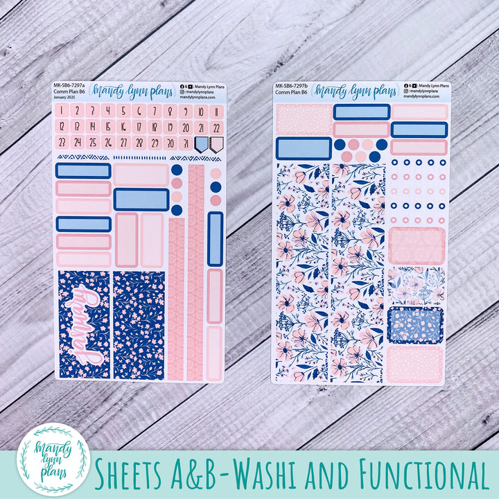 January 2025 Common Planner Monthly Kit || Dainty Floral || 297