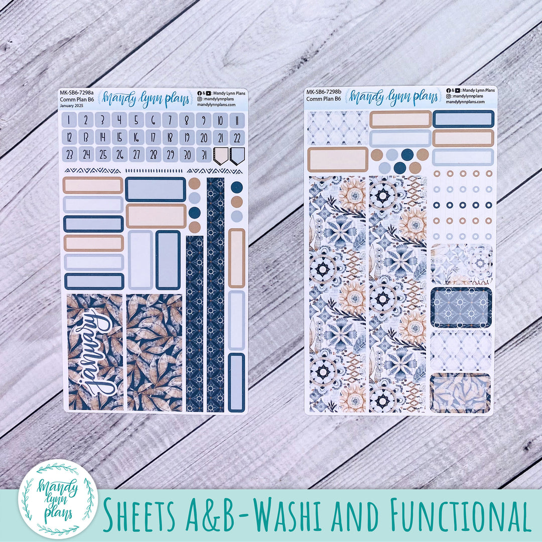 January 2025 Common Planner Monthly Kit || Rustic Boho || 298