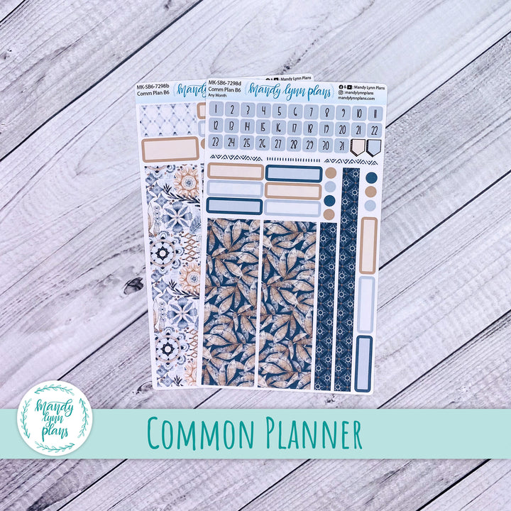 Any Month Common Planner Monthly Kit || Rustic Boho || 298