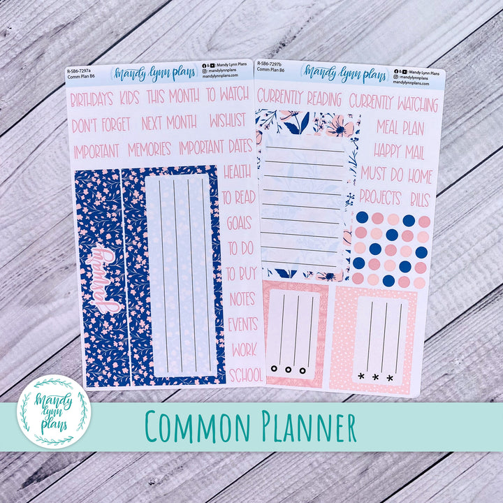 January Common Planner Dashboard || Dainty Floral || 297