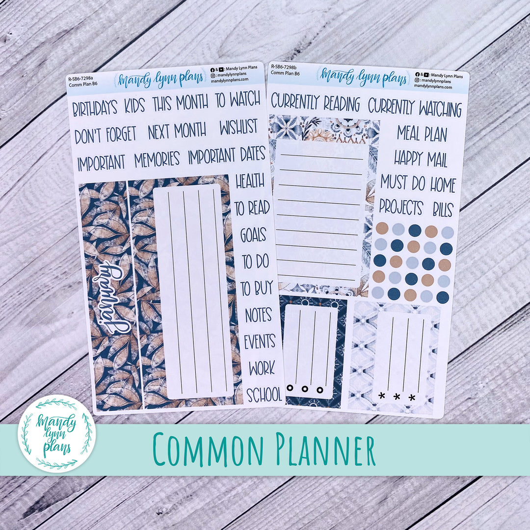 January Common Planner Dashboard || Rustic Boho || 298